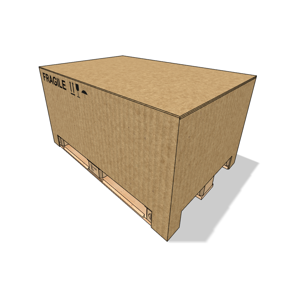 Karton-Palettenbox 500 mm hoch